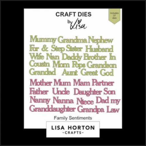 Family sentiments - by lisa horton LHCCD216